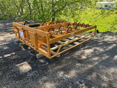 skid steer hay accumulator for sale|used hay stacking equipment for sale.